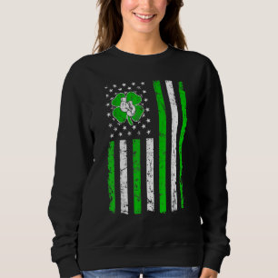 Sudadera Retro de boxeo San Patrón Día Deporte Irlandés Est
