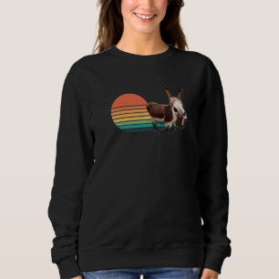 Sudadera Retro De Burro Animal De Mule Para Hombres Mujeres