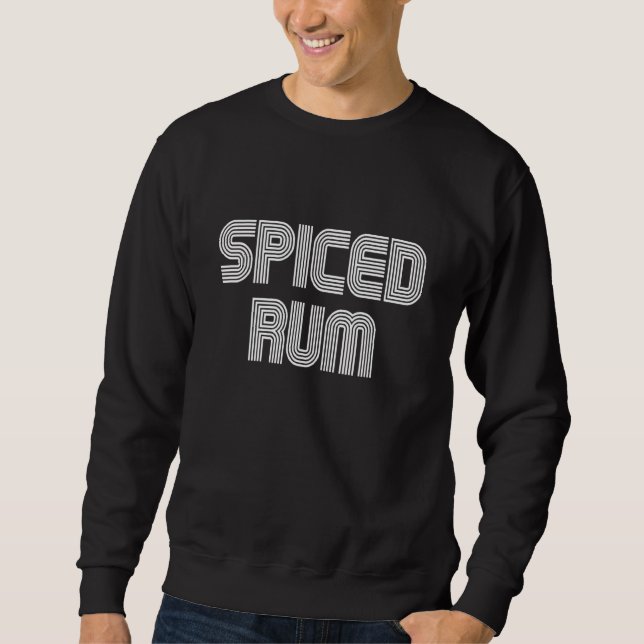 Sudadera Retro de comida de ron picado 70's 80s (Anverso)