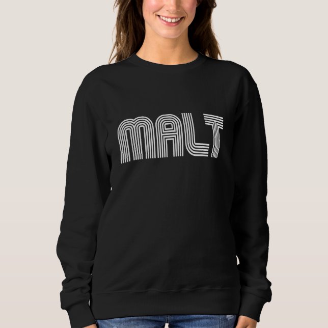 Sudadera Retro de cosecha malta de 70 años 80 (Anverso)