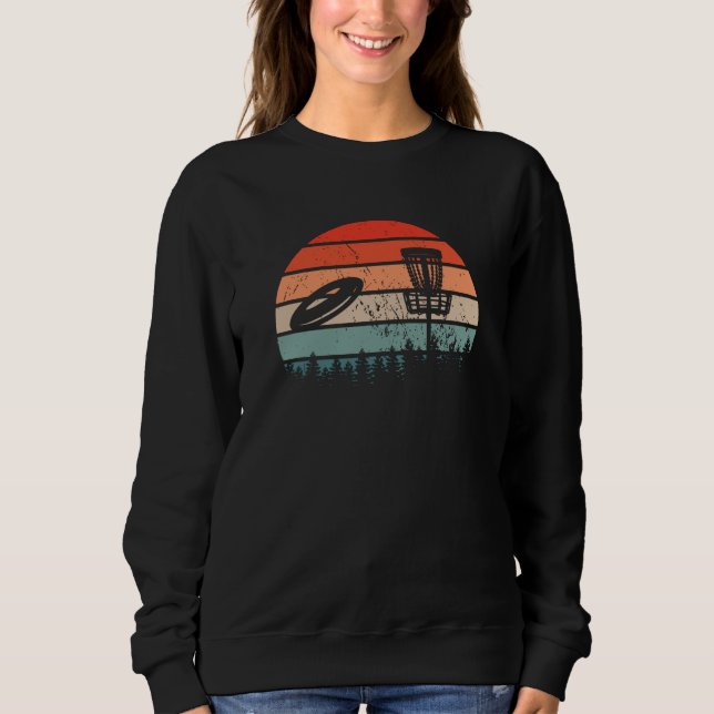 Sudadera Retro de disco de golf (Anverso)