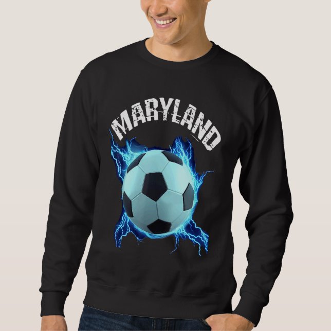 Sudadera Retro de fútbol de Maryland (Anverso)