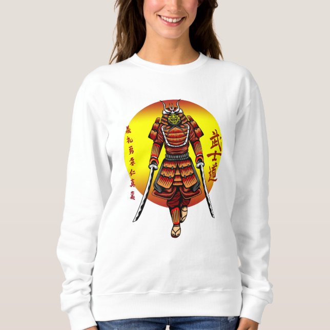 Sudadera Retro de Guay arremetió contra el samurai con 2 Ka (Anverso)