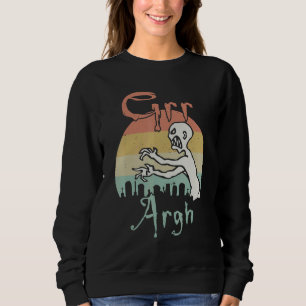 Sudadera Retro de Halloween de Mummy Grr Argh Muerto Zombia