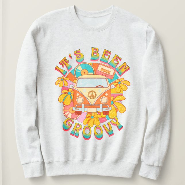 Sudadera Retro de "It's Been Groovy" (Anverso del diseño)