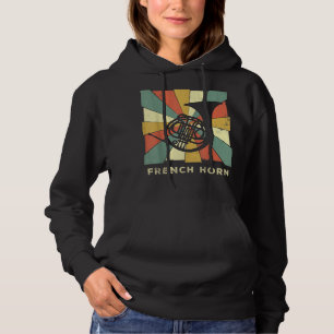 Sudadera Retro de música de vintage en el cuerno francés1
