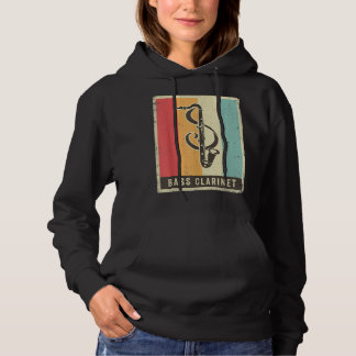 Sudadera Retro de música del jugador de Bass Clarinet2 vint
