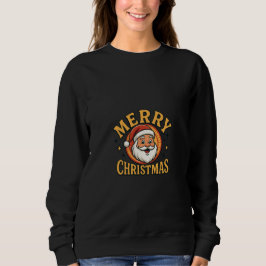 Sudadera Retro de Navidad Feliz Santa