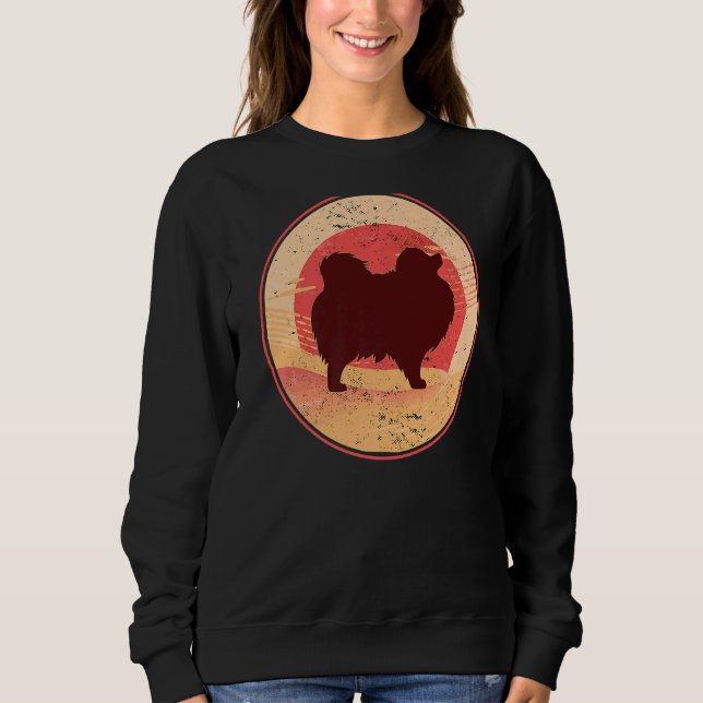 Sudadera Retro de perro de Pomerania 22 (Anverso)