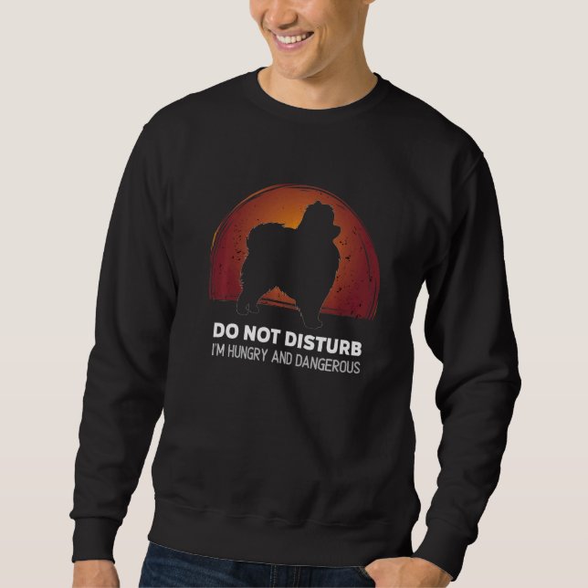 Sudadera Retro de perro de Pomerania 3 (Anverso)