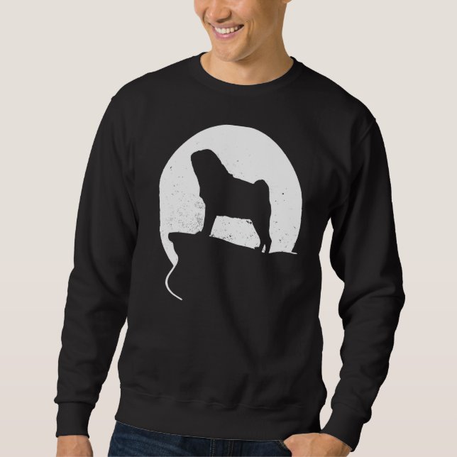 Sudadera Retro de perro de pug 26 (Anverso)