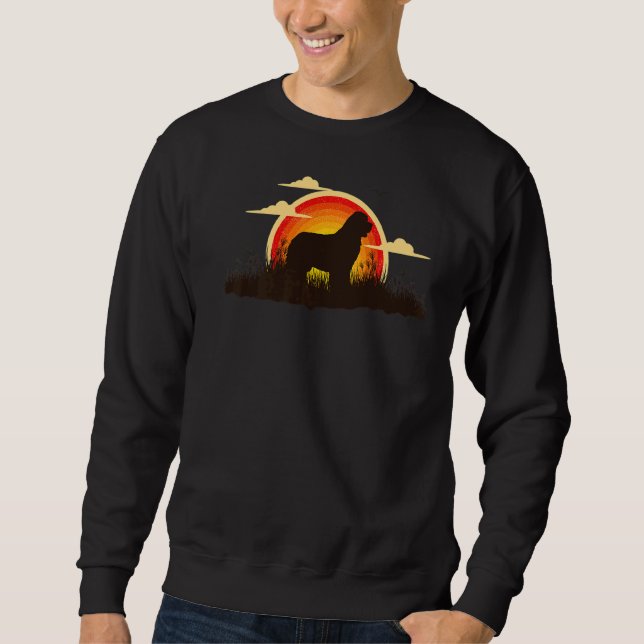 Sudadera Retro de perro de Terranova 1 (Anverso)