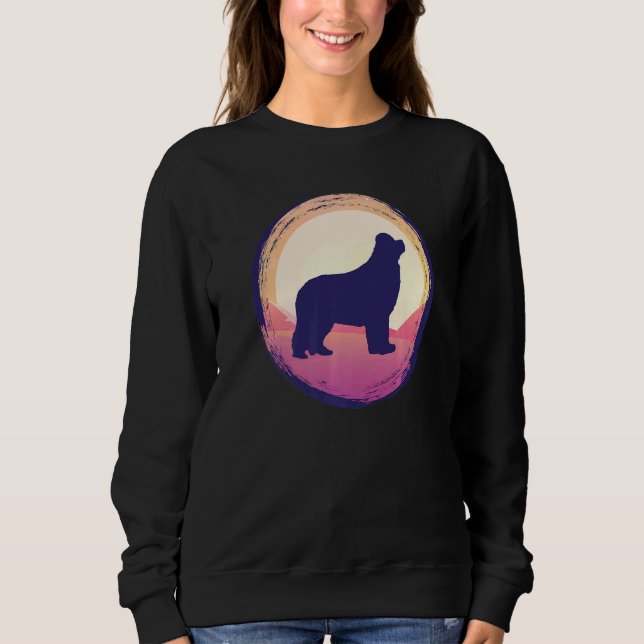Sudadera Retro de perro de Terranova 12 (Anverso)