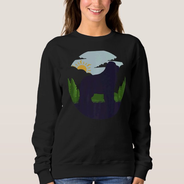 Sudadera Retro de perro de Terranova 8 (Anverso)