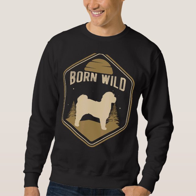 Sudadera Retro de perro maltés 10 (Anverso)