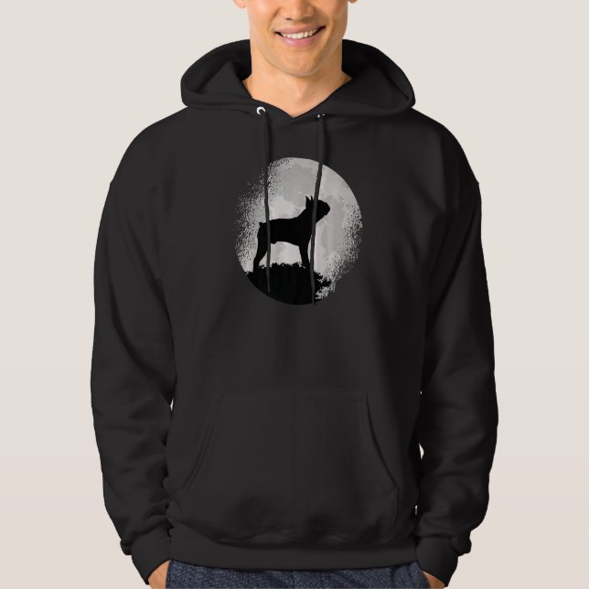 Sudadera Retro de Perro Terrier de Boston 1 (Anverso)