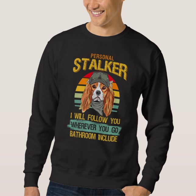Sudadera Retro de Perro Vimioso Personal Stalker (Anverso)