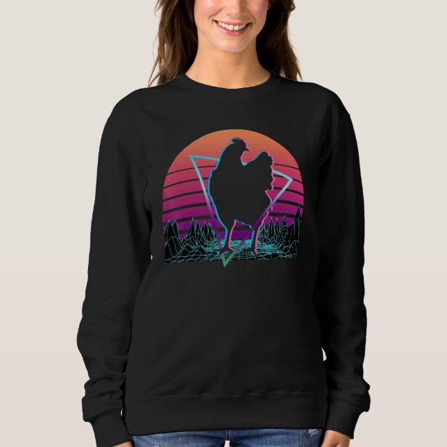 Sudadera Retro de pollo (Anverso)
