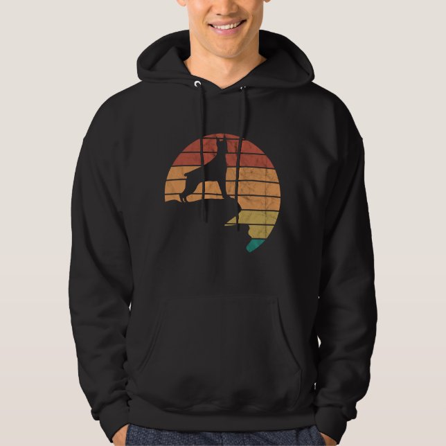Sudadera Retro de propietario de perro de doberman (Anverso)
