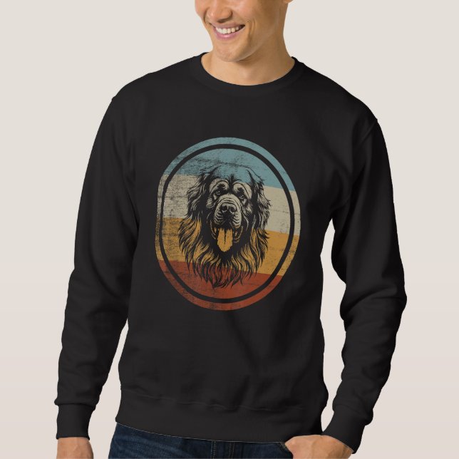 Sudadera Retro Design Leonberger Dog (Anverso)