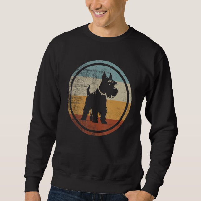 Sudadera Retro Design Miniature Schnauzer Dog (Anverso)