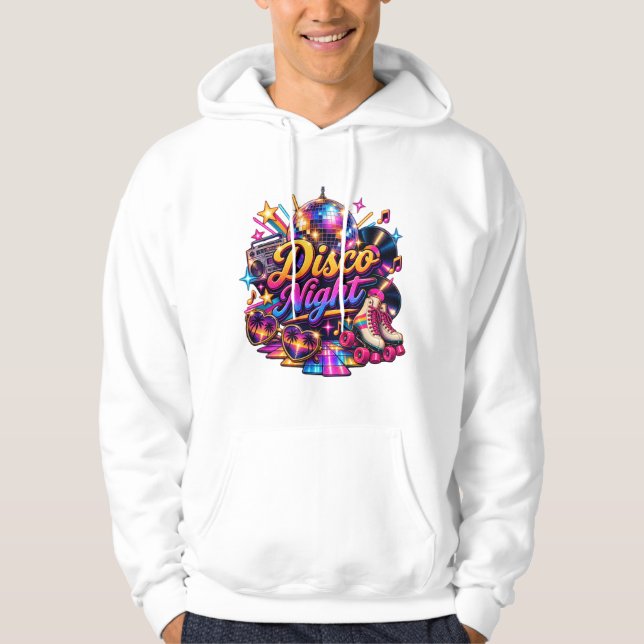 Sudadera Retro Disco Night  (Anverso)