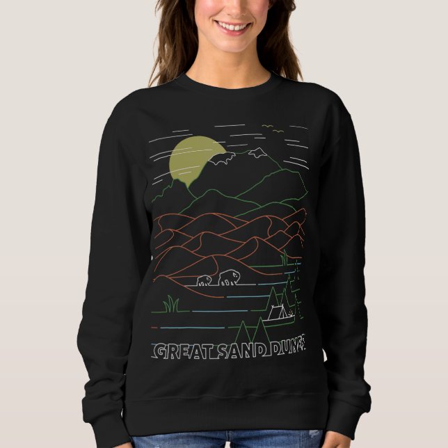 Sudadera Retro diurno Gran arena Dunas Parque Nacional Colo (Anverso)
