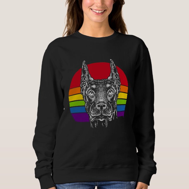 Sudadera Retro Doberman  2 (Anverso)