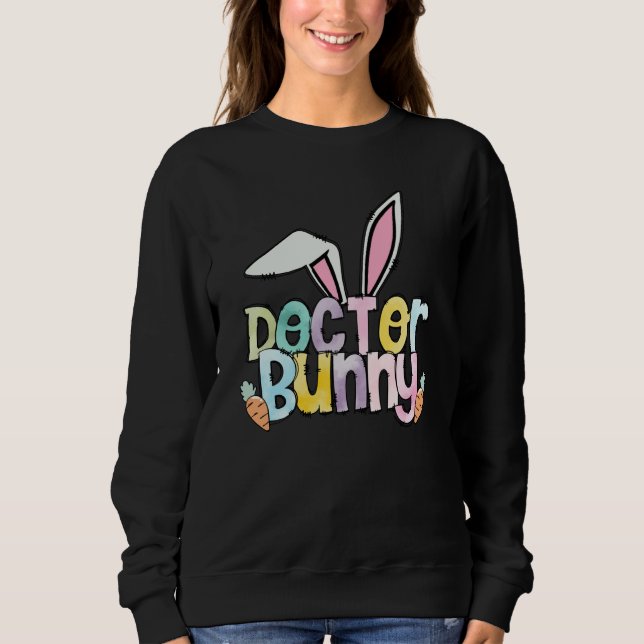Sudadera Retro Doctor Bunny Easter Eggs Doctor Easter 2023 (Anverso)