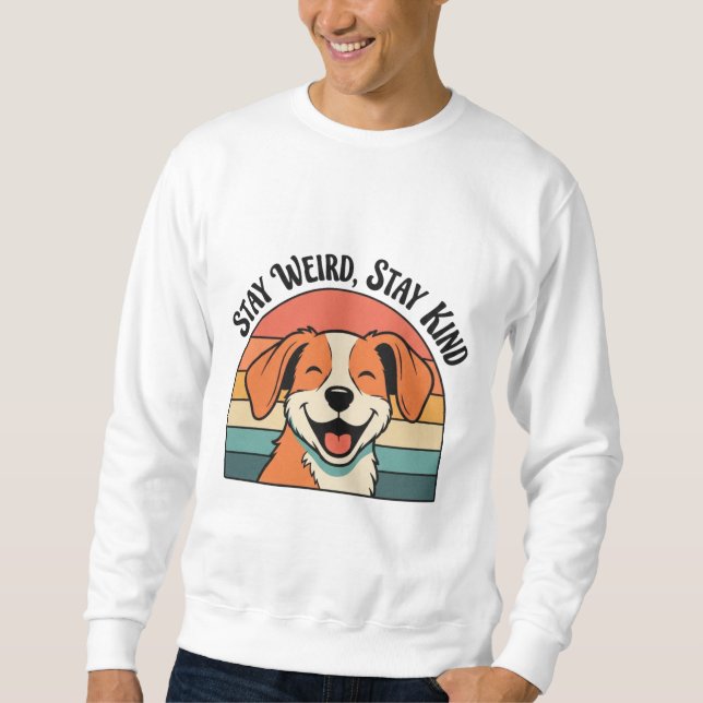 Sudadera Retro Dog Kind Message Men’s Sweatshirt (Anverso)