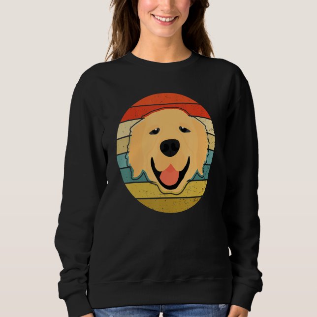 Sudadera Retro Dog Lover Golden Retriever Shirt (Anverso)