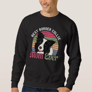 Sudadera Retro Dog Mom Animal Día de la Madre Border Collie
