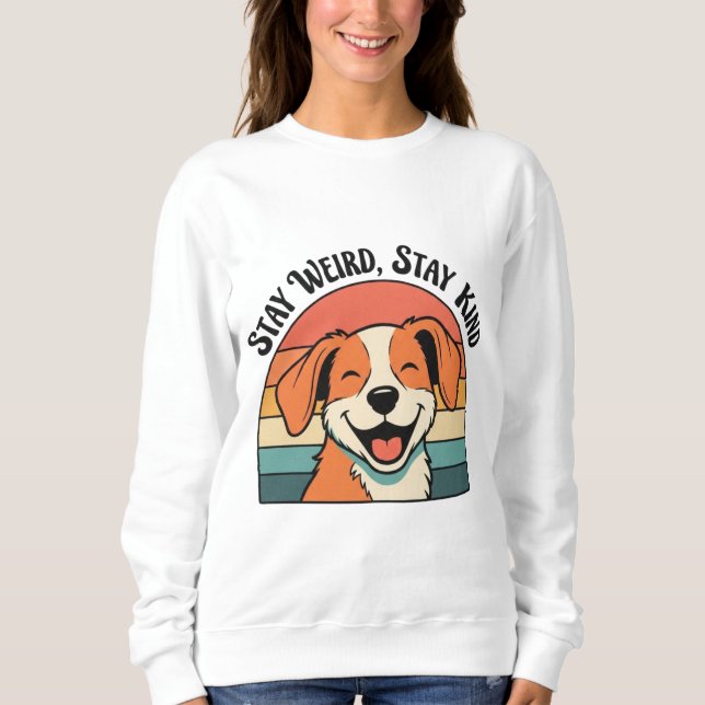 Sudadera Retro Dog Stay Kind Women’s Sweatshirt (Anverso)