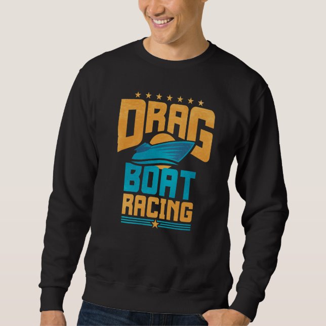 Sudadera Retro Drag Boat Racing (Anverso)
