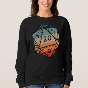 Sudadera Retro Dragon Dungeon Dice D20 Dice Art Rpg Gamer