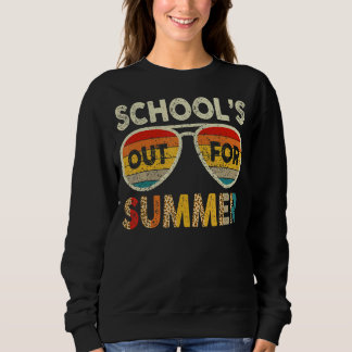 Sudadera Retro El Último Día De Las Escuelas En Verano