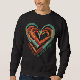 Sudadera Retro en forma de corazón