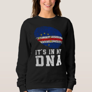 Sudadera Retro en mi baile bandera de Cabo Verde patriota