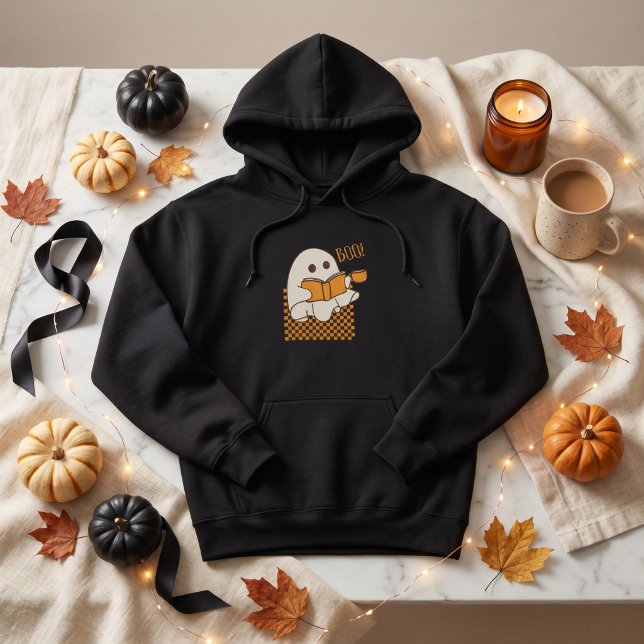 Sudadera Retro Espeluznante Fantasma Lindo Halloween (Retro Spooky Cute Ghost Halloween Hoodie)