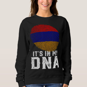 Sudadera Retro está en mi bandera armenia con huellas de Ad