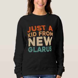 Sudadera Retro Estadounidense Sólo Un Niño De Wisconsin N