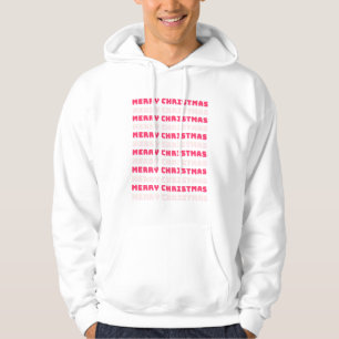 Sudadera Retro Feliz Navidad Pink Holiday Decppy Preppy