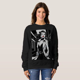 Sudadera Retro Femme Fatale de Cine Negro