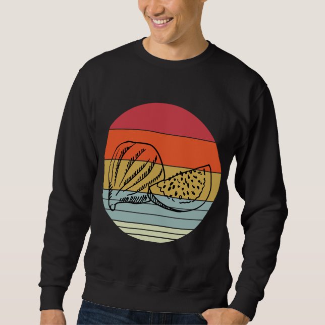 Sudadera Retro Fig Design Planta de higos vegetarianos (Anverso)