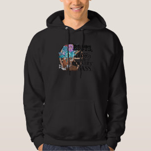 Sudadera Retro Floral Cowgirl Boot Class Country Sass Peace