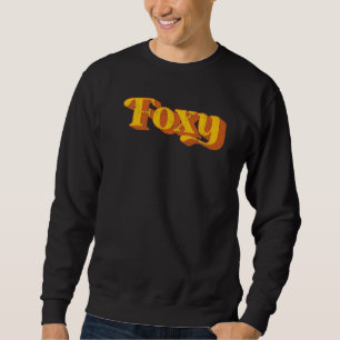 Sudadera Retro Foxy Funny Vintage 70's Fiesta Costume Mens 