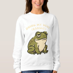 Sudadera Retro Frog Doing My Best Women’s Sweatshirt