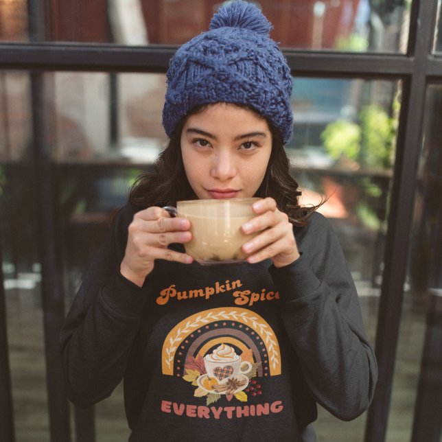 Sudadera Retro Fun Pumpkin Spin Todo Cae Beber Cómodo (Subido por el creador)