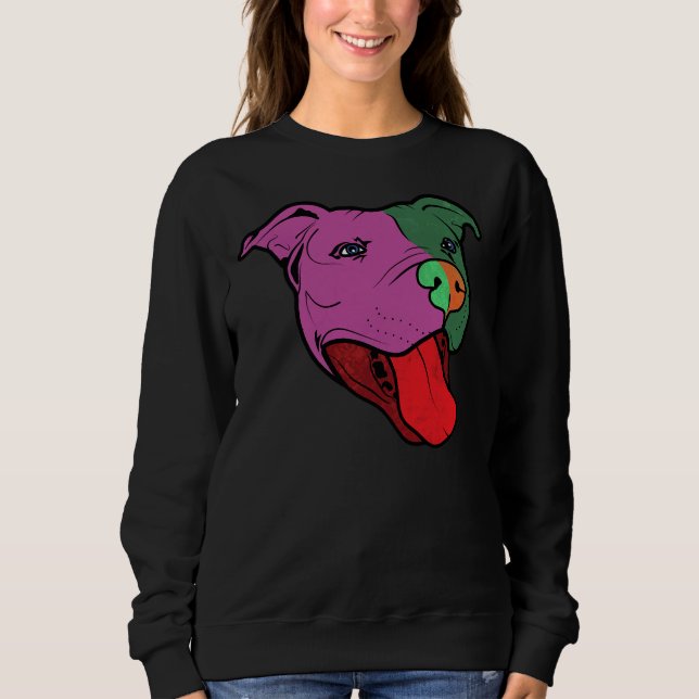 Sudadera Retro Funky Pitbull (Anverso)