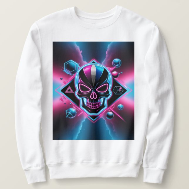 Sudadera Retro-futurismo de los años 80 (Anverso del diseño)
